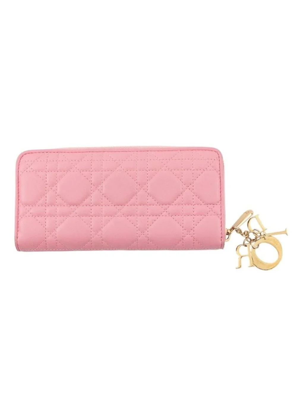 Dior Wallet Cannage Lady Voyageur Lambskin